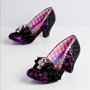 Irregular Choice Skull and Lace shoes. Worn twice.